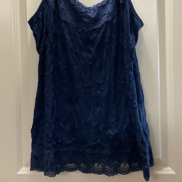 Maurice’s Women’s Dark Navy Lace Trim Crinkle Cami Size XXL - Picture 14 of 14